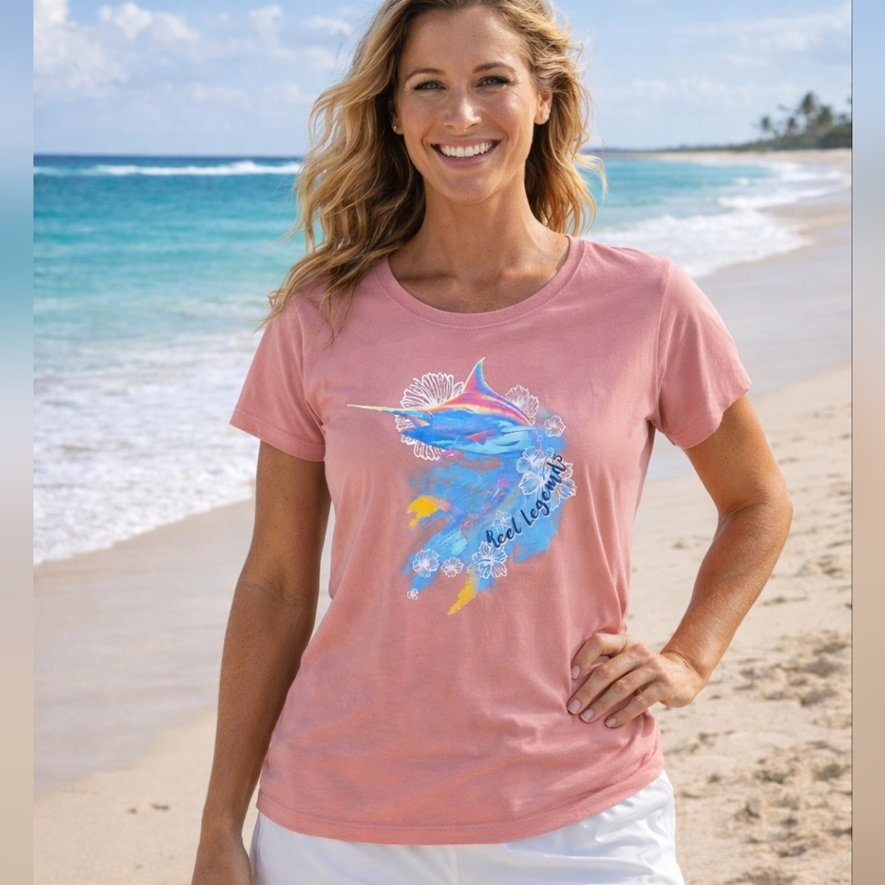 Reel Legends Salmon Colored T-Shirt